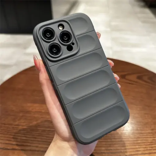 Optimum Çizgi Desenli Silikon Telefon Kılıfı - Görsel 2