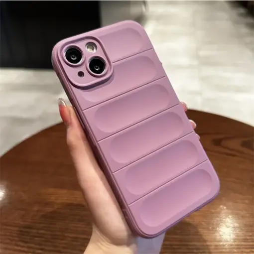 Optimum Çizgi Desenli Silikon Telefon Kılıfı - Görsel 12