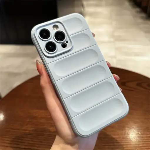 Optimum Çizgi Desenli Silikon Telefon Kılıfı - Görsel 5