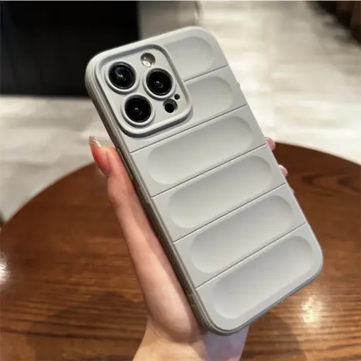 Optimum Çizgi Desenli Silikon Telefon Kılıfı - Görsel 6