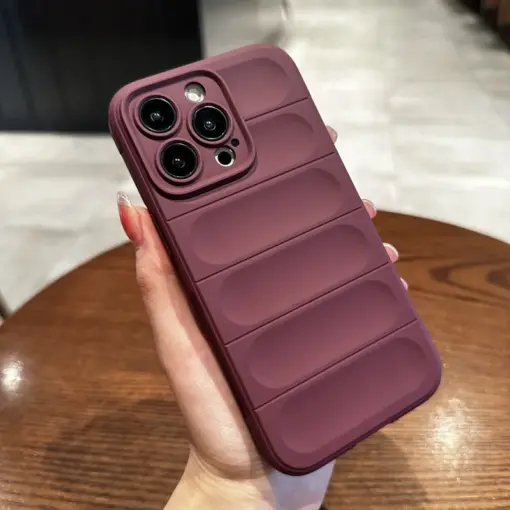 Optimum Çizgi Desenli Silikon Telefon Kılıfı - Görsel 7