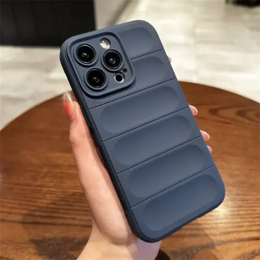 Optimum Çizgi Desenli Silikon Telefon Kılıfı - Görsel 8
