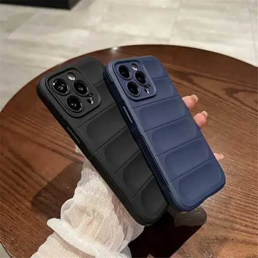 Optimum Çizgi Desenli Silikon Telefon Kılıfı - Görsel 9