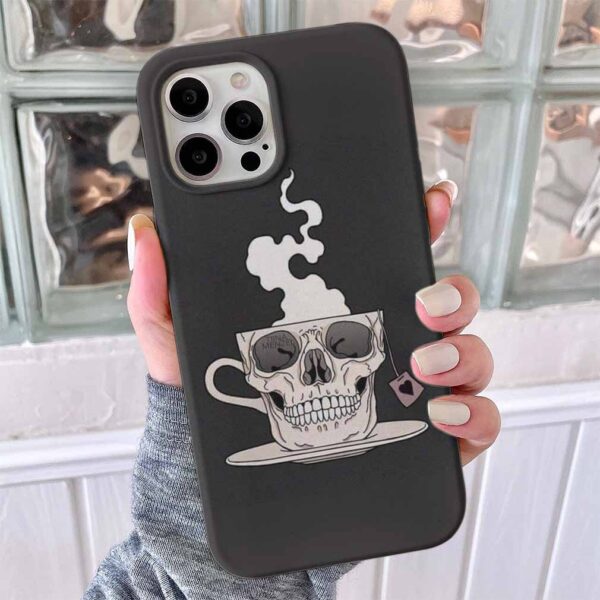 Kuru Kafa Fincan Tasarımlı Silikon Telefon Kılıfı
