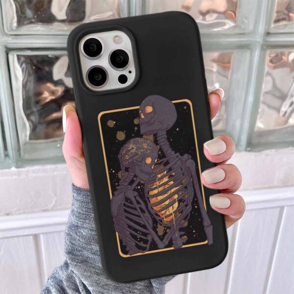 İskeleton Lover Tasarimli Silikon Telefon Kılıfı