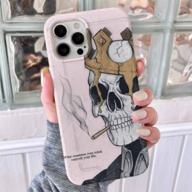 İskelet Kral Tasarımlı Silikon Telefon Kılıfı