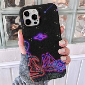 Neon İskelet Tasarımlı Silikon Telefon Kılıfı