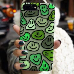 Yeşil Smile Kolaj Tasarımlı Silikon Telefon Kılıfı