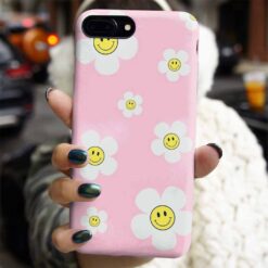 Happy Daisy Smile Tasarımlı Silikon Telefon Kılıfı