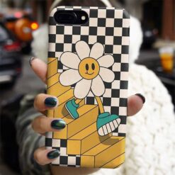 Yürüyen Papatya Tasarımlı Silikon Telefon Kılıfı