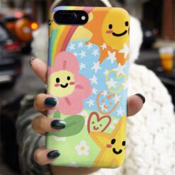 Flower Smile Tasarımlı Silikon Telefon Kılıfı