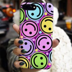 Renkli Smile Tasarımlı Silikon Telefon Kılıfı