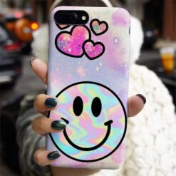 Glitter Smile Tasarımlı Silikon Telefon Kılıfı