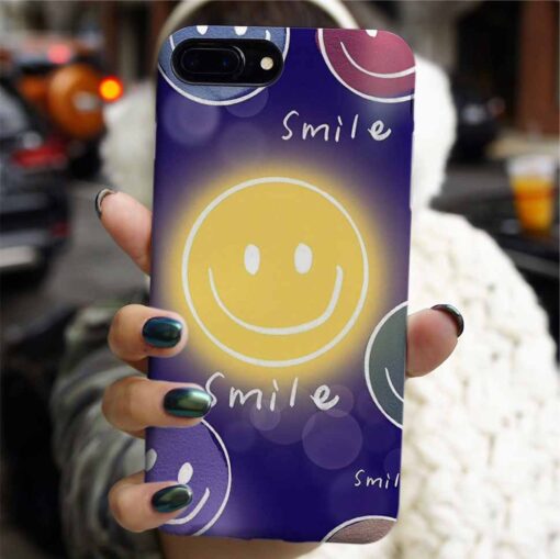 Parıltılı Gülüş Tasarımlı Silikon Telefon Kılıfı