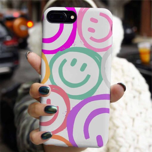 Canlı Renkler Smile Tasarımlı Silikon Telefon Kılıfı
