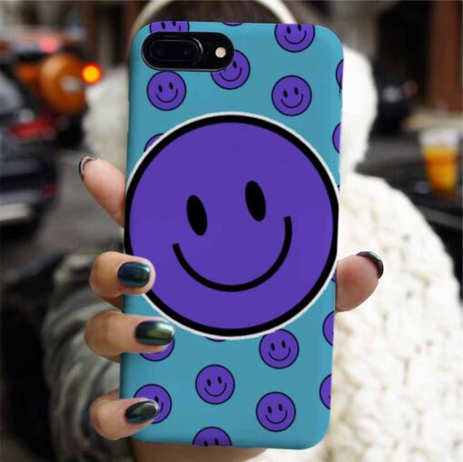 Purple Smile Tasarımlı Silikon Telefon Kılıfı