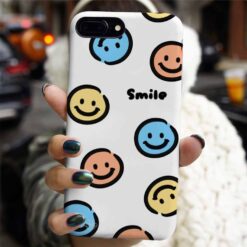 Renkli Smile Tasarımlı Silikon Telefon Kılıfı