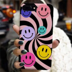 Pembe Hipnoz Smile Tasarımlı Silikon Telefon Kılıfı