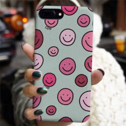 Bordo Smile Tasarımlı Silikon Telefon Kılıfı