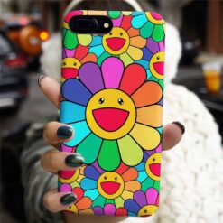 Takaşhi Çiçeği Smile Tasarımlı Silikon Telefon Kılıfı