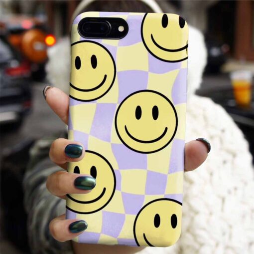 Lila Dama Smile Tasarımlı Silikon Telefon Kılıfı