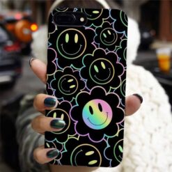 Neon Daisy Smile Tasarımlı Silikon Telefon Kılıfı