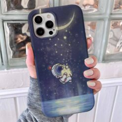 Ay Işıltısı Tutan Tasarımlı Silikon Telefon Kılıfı