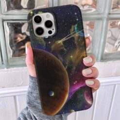 Yıldız Işıkları Tasarımlı Silikon Telefon Kılıfı