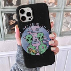 İ Believe İn Aliens Tasarımlı Silikon Telefon Kılıfı