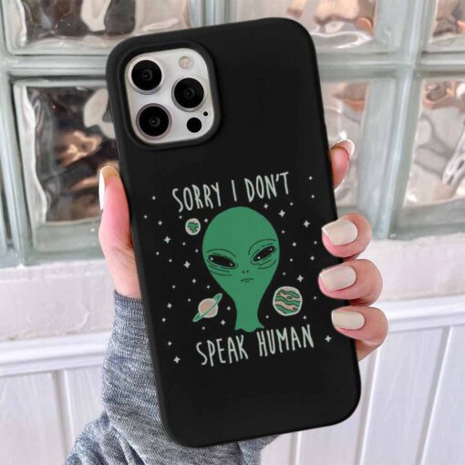 Speak Human Tasarımlı Silikon Telefon Kılıfı