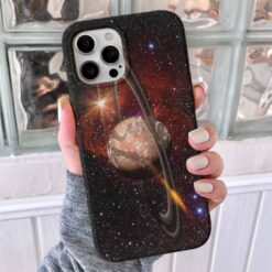 Saturn Zoom Tasarımlı Silikon Telefon Kılıfı