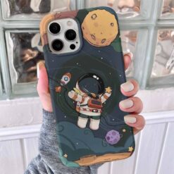 Astranot Zıplayışı Tasarımlı Silikon Telefon Kılıfı