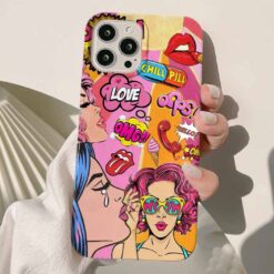 Omg Sticker Tasarımlı Silikon Telefon Kılıfı