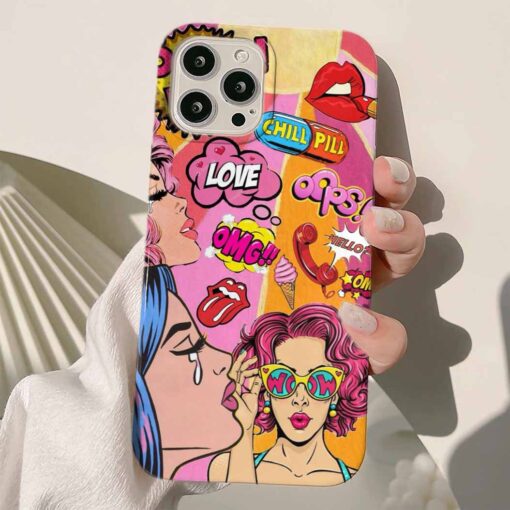 Omg Sticker Tasarımlı Silikon Telefon Kılıfı