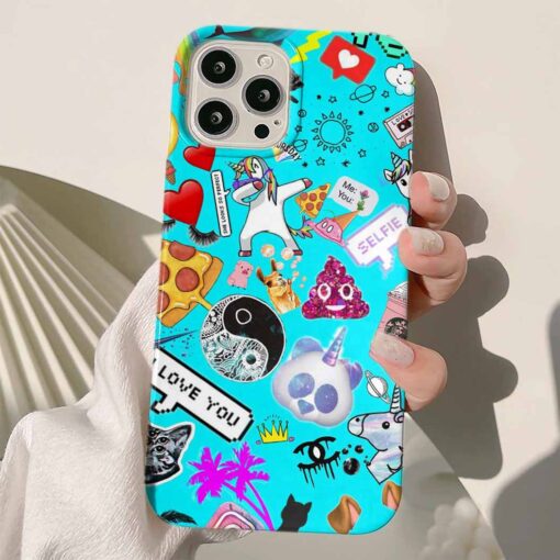 Ying Yang Sticker Tasarımlı Silikon Telefon KılıfIı