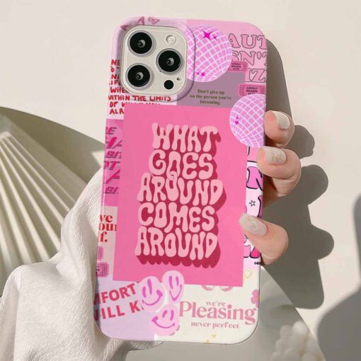 Pleasing Sticker Tasarımlı Silikon Telefon KılıfIı