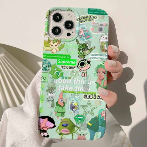 Ood Things Sticker Tasarımlı Silikon Telefon KılıfIı