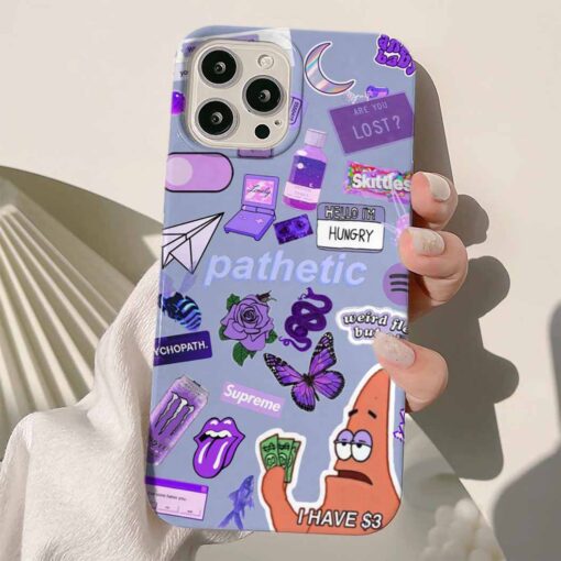 Hungry Sticker Tasarımlı Silikon Telefon KılıfIı