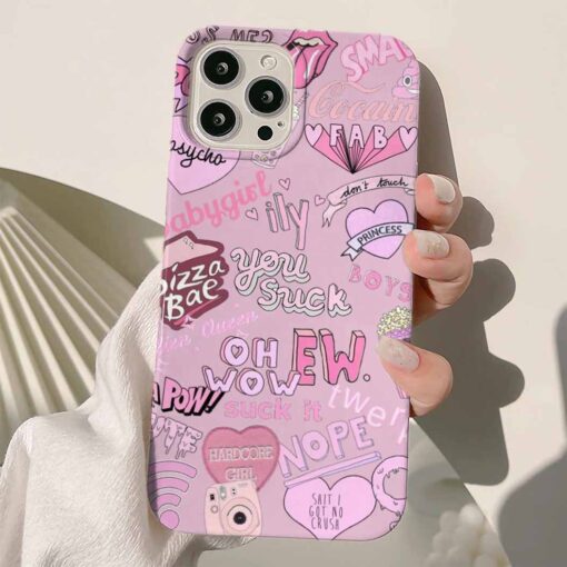 You Suck Sticker Tasarımlı Silikon Telefon Kılıfı