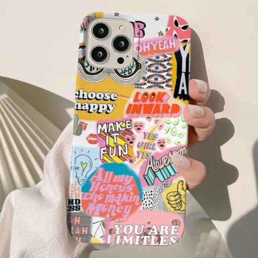Make İt Fun Sticker Tasarımlı Silikon Telefon KılıfIı