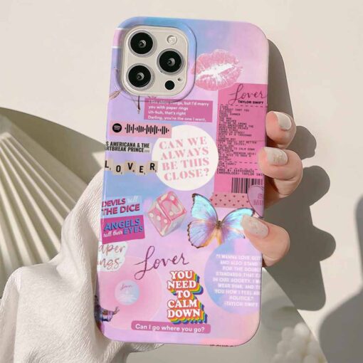 lover Sticker Tasarımlı Silikon Telefon Kılıfı