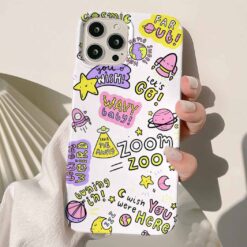 Wavy Baby Sticker Tasarımlı Silikon Telefon Kılıfı