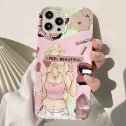 İ Feel Beautıful Tasarımlı Silikon Telefon Kılıfı