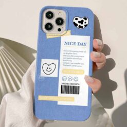 Nice Day Sticker Tasarımlı Silikon Telefon Kılıfı