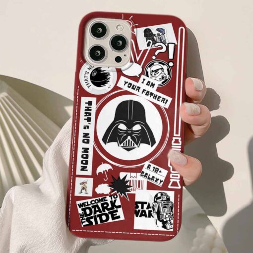 Dark Side Sticke Tasarımlı Silikon Telefon Kılıfı