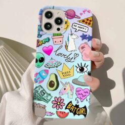 Bat Girl Sticker Tasarımlı Silikon Telefon Kılıfı