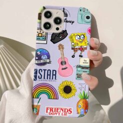 Sponge Sticker Tasarımlı Silikon Telefon Kılıfı