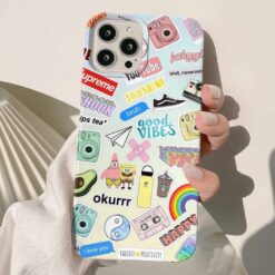 Sunshine Sticker Tasarımlı Silikon Telefon Kılıfı