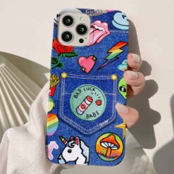 Bad Luck Sticker Tasarımlı Silikon Telefon Kılıfı