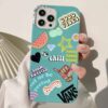 Groovy Sticker Tasarımlı Silikon Telefon Kılıfı